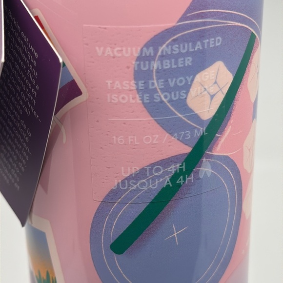 Starbuck Pride Month Exclusive Sofia Birkin Pink Stainless 16 oz Tumbler - NEW - Picture 6 of 9